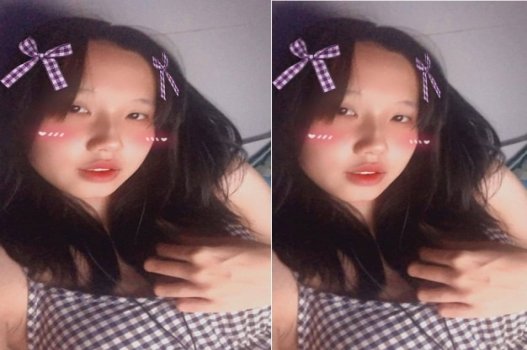Em bé trẻ gọi anh bạn trai đến nhà chơi để chụp ảnh