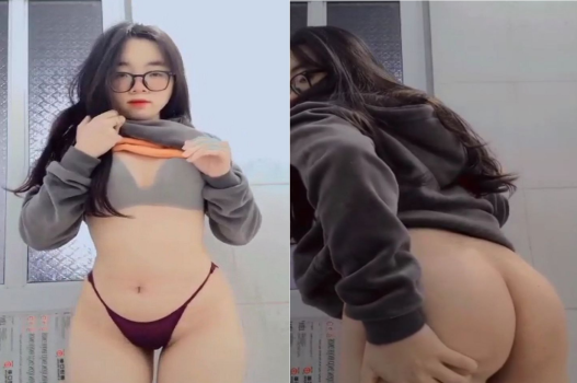 Cô gái kính cận gợi cảm với vòng 3 lớn khơi dậy dục vọng