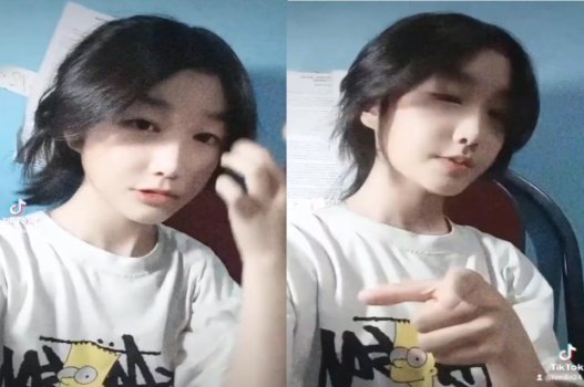 Non tơ bị bạn rủ rê khoe chỗ kín giữa dòng nước mát
