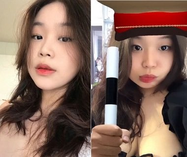 Nữ sinh ngực to thích thú khi nằm trần lồn